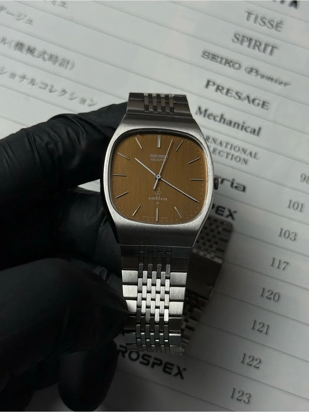 Vintage 1975 Seiko Emblem 4120-5000 Men’s Watch